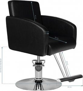 Activeshop Hair System fotel fryzjerski HS40 czarny 5