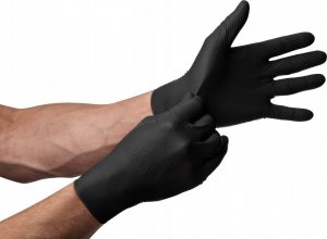 Mercator Medical Rękawice nitrylowe Mercator gogrip black XXL 50szt 3