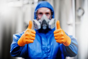 Mercator Medical Rękawice nitrylowe Mercator gogrip orange M 50 szt 4