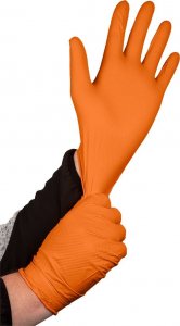 Neo Rękawiczki nitrylowe (Rękawiczki nitrylowe, pomarańczowe, 50 sztuk, rozmiar L) 5