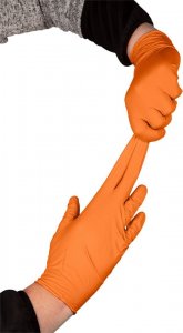 Neo Rękawiczki nitrylowe (Rękawiczki nitrylowe, pomarańczowe, 50 sztuk, rozmiar L) 6
