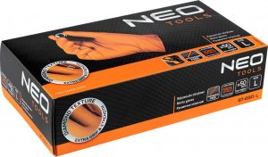 Neo Rękawiczki nitrylowe (Rękawiczki nitrylowe, pomarańczowe, 50 sztuk, rozmiar L) 10