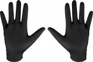 Neo Rękawiczki nitrylowe (Rękawiczki nitrylowe, czarne, 100 sztuk, rozmiar M) 3
