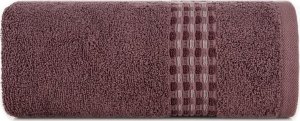 Eurofirany Ręcznik bawełniany z żakardową bordiurą RIVA 70X140 liliowy 1