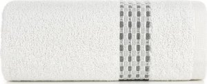 Eurofirany Ręcznik bawełniany z żakardową bordiurą RIVA 70X140 biały 1