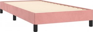 vidaXL vidaXL Rama łóżka, różowa, 80x200 cm, tapicerowana aksamitem 4