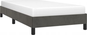 vidaXL vidaXL Rama łóżka, ciemnoszara, 90x190 cm, tapicerowana tkaniną 3