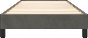 vidaXL vidaXL Rama łóżka, ciemnoszara, 90x190 cm, tapicerowana tkaniną 5