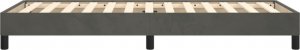 vidaXL vidaXL Rama łóżka, ciemnoszara, 90x190 cm, tapicerowana tkaniną 6