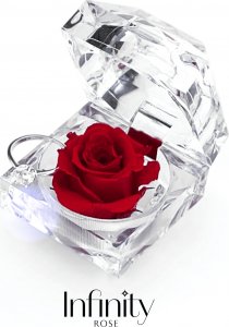 Infinity Rose Wieczna róża pudełko na pierścionek zaręczynowy 2