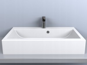 Umywalka Miraggio Umywalka nablatowa prostokątna 80 x 42 cm 4