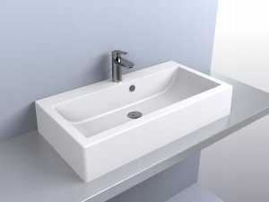 Umywalka Miraggio Umywalka nablatowa prostokątna 80 x 42 cm 5