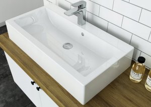 Umywalka Miraggio Umywalka nablatowa prostokątna 80 x 42 cm 8