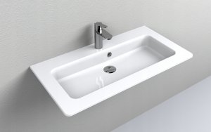 Umywalka Miraggio Umywalka Ścienna Prostokątna 80 x 42 cm 5