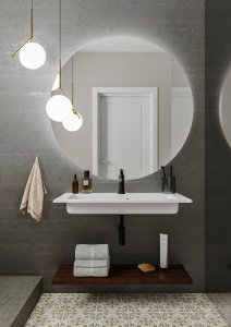 Umywalka Miraggio Umywalka Ścienna Prostokątna 80 x 42 cm 7