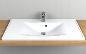 Umywalka Miraggio Umywalka Nablatowa Prostokątna 100 x 45cm 4