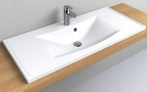 Umywalka Miraggio Umywalka Nablatowa Prostokątna 100 x 45cm 5