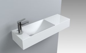 Umywalka Miraggio Umywalka nablatowa prostokątna 80 x 26 cm 4