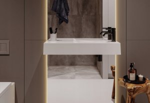 Umywalka Miraggio Umywalka nablatowa prostokątna 80 x 26 cm 6