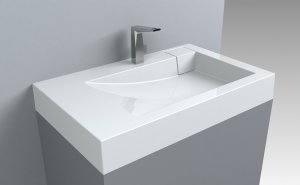 Umywalka Miraggio Umywalka nad pralkę ścienna prostokątna 80 x 50 cm Miraggio 4