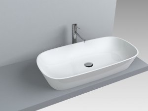 Umywalka Miraggio Umywalka nablatowa prostokątna 80 x 40 cm 6