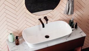 Umywalka Miraggio Umywalka nablatowa prostokątna 80 x 40 cm 7