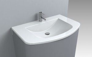 Umywalka Miraggio Umywalka nablatowa prostokątna 80 x 54 cm 4