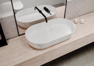 Umywalka Miraggio Umywalka nablatowa owalna 75 x 42 cm 5