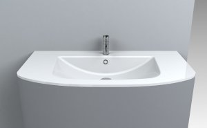 Umywalka Miraggio Umywalka nablatowa prostokątna 100 x 54cm 5