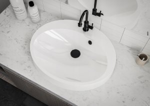 Umywalka Miraggio Umywalka wpuszczana owalna 55 x 45 cm 6