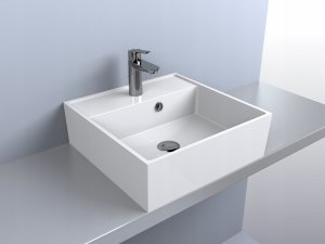 Umywalka Miraggio Umywalka nablatowa kwadratowa 46 x 46 cm 4