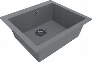 Zlewozmywak Miraggio Zlewozmywak podblatowy kwarc szary 56 cm 2