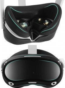 Pico Dwuczęściowa silikonowa nakładka na twarz do PICO 4 | Czarna 2