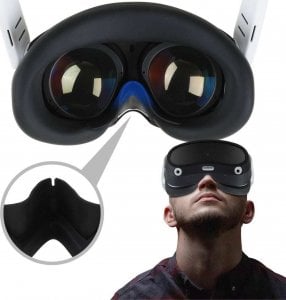 Pico Dwuczęściowa silikonowa nakładka na twarz do PICO 4 | Czarna 3