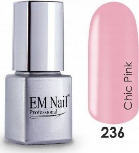 EM Nail Lakier hybrydowy EM Nail 236 Chic Pink 6ml 1