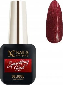 Nails Company Lakier hybrydowy NC Nails Sparkling Red 6ml 1