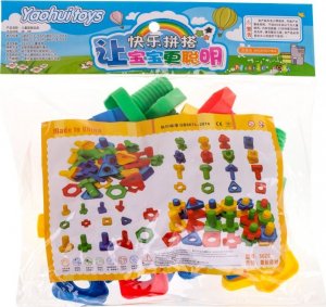 Klocki konstrukcyjne edukacyjne śruby montessori 30 elementów 2