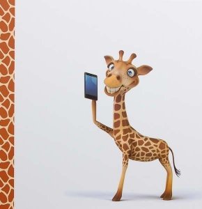 FANDY Fotoalbum samoprzylepny Giraffe 1