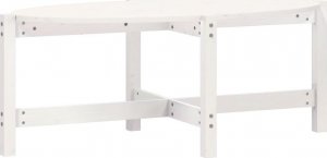 vidaXL Stolik kawowy, biały, 118x63x45 cm, lite drewno sosnowe 2