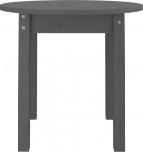 vidaXL Stolik kawowy, szary, 45x40 cm, lite drewno sosnowe 5