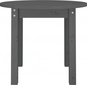 vidaXL Stolik kawowy, szary, 55x45 cm, lite drewno sosnowe 5