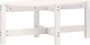 vidaXL Stolik kawowy, biały, 87x48x35 cm, lite drewno sosnowe 2