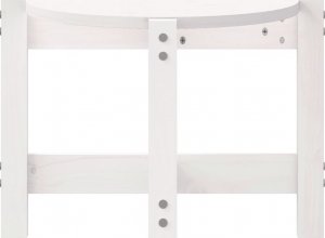 vidaXL Stolik kawowy, biały, 87x48x35 cm, lite drewno sosnowe 6