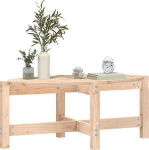 vidaXL Stolik kawowy, 87x48x35 cm, lite drewno sosnowe 4