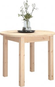 vidaXL Stolik kawowy,  55x45 cm, lite drewno sosnowe 4