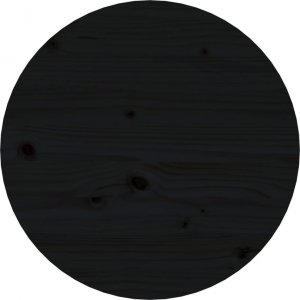 vidaXL Stolik kawowy, czarny, 45x40 cm, lite drewno sosnowe 6