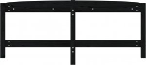 vidaXL vidaXL Stolik kawowy, czarny, 118x63x45 cm, lite drewno sosnowe 5