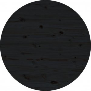 vidaXL vidaXL Stolik kawowy, czarny,  55x45 cm, lite drewno sosnowe 6