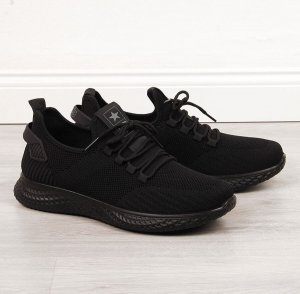News Buty sportowe męskie z siatką czarne NEWS 41 1