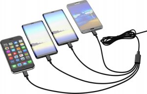 Kabel USB Smrter USB-A + USB-C - USB-C 1.2 m Czarny (SMRTER_ELITE_C_BK) 4